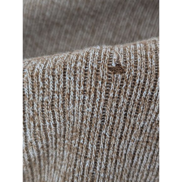 Vintage Polo Sweater Men Size L Cable Knit Textured Neutral Heritage 90s Preppy - Picture 3 of 10